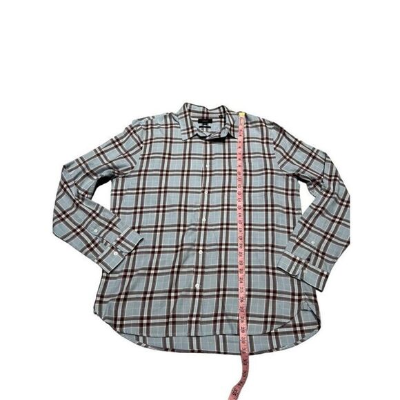 Vince Mens Classic Fit Cotton Plaid Button Down Shirt Multicolor Size XL - Picture 6 of 6